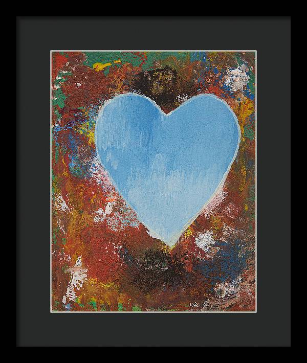 Number 4 - Corazones Collection - Framed Print