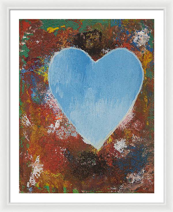 Number 4 - Corazones Collection - Framed Print