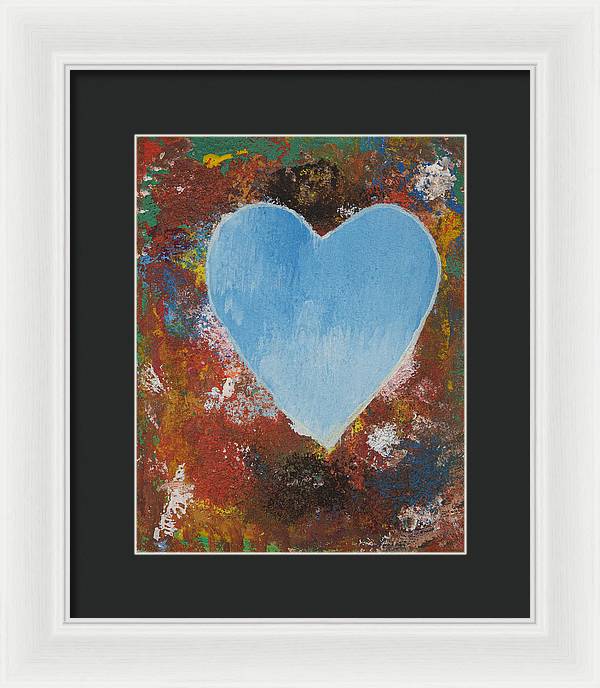 Number 4 - Corazones Collection - Framed Print