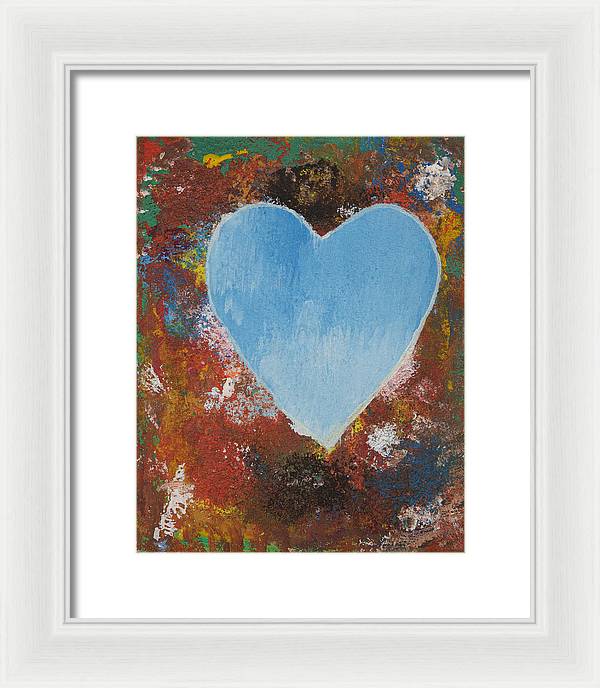 Number 4 - Corazones Collection - Framed Print