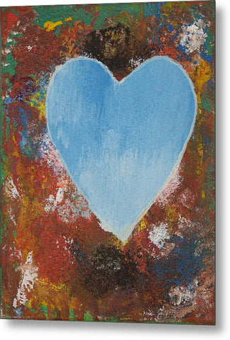 Number 4 - Corazones Collection - Metal Print