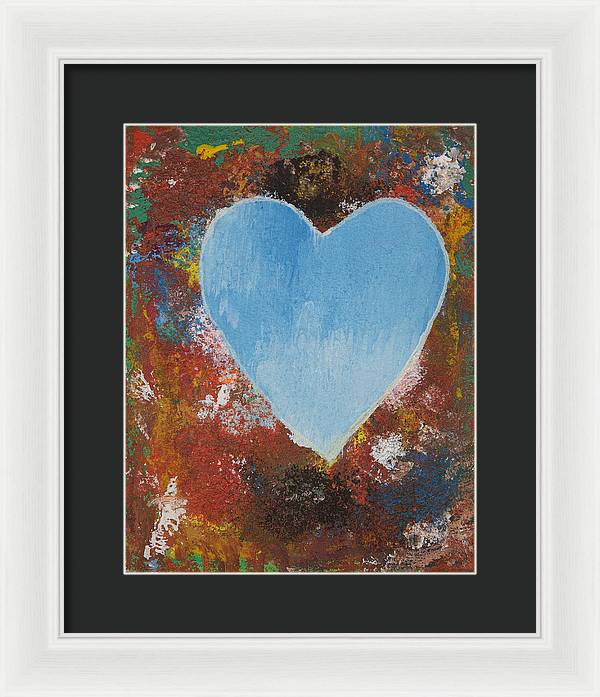 Number 4 - Corazones Collection - Framed Print