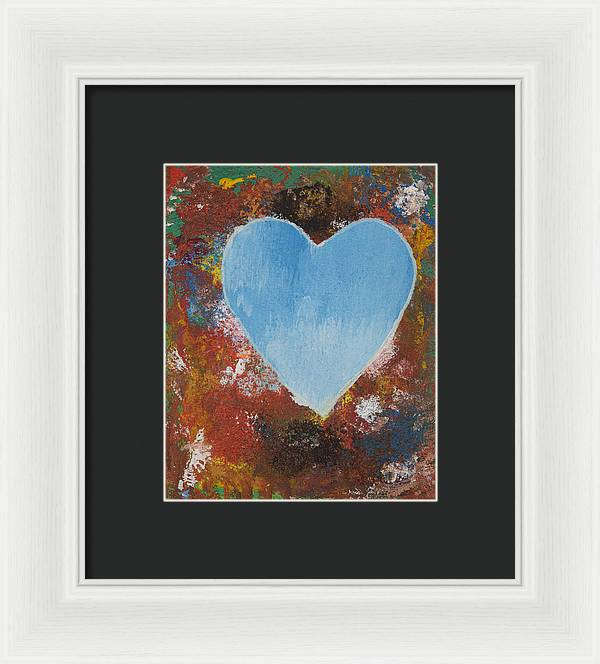 Number 4 - Corazones Collection - Framed Print