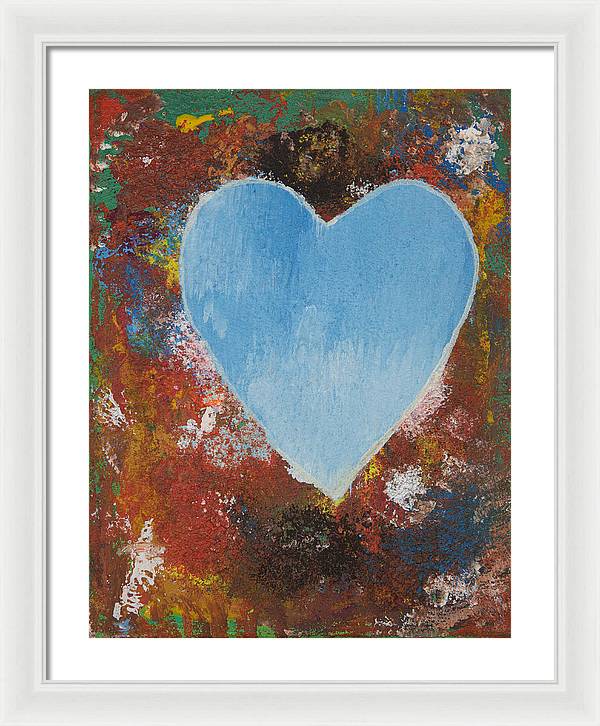 Number 4 - Corazones Collection - Framed Print