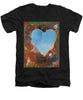 Number 4 - Corazones Collection - Men's V-Neck T-Shirt