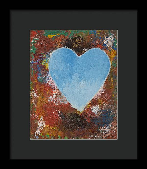 Number 4 - Corazones Collection - Framed Print