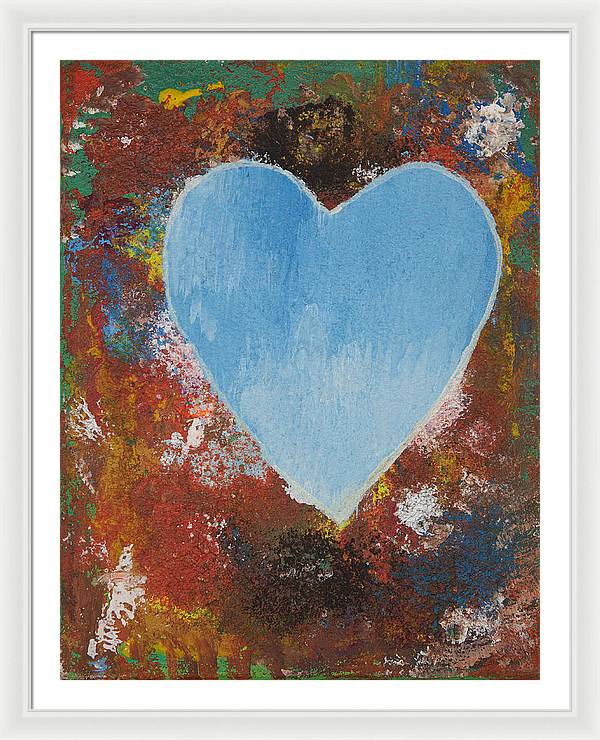 Number 4 - Corazones Collection - Framed Print