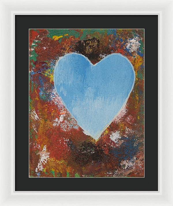 Number 4 - Corazones Collection - Framed Print