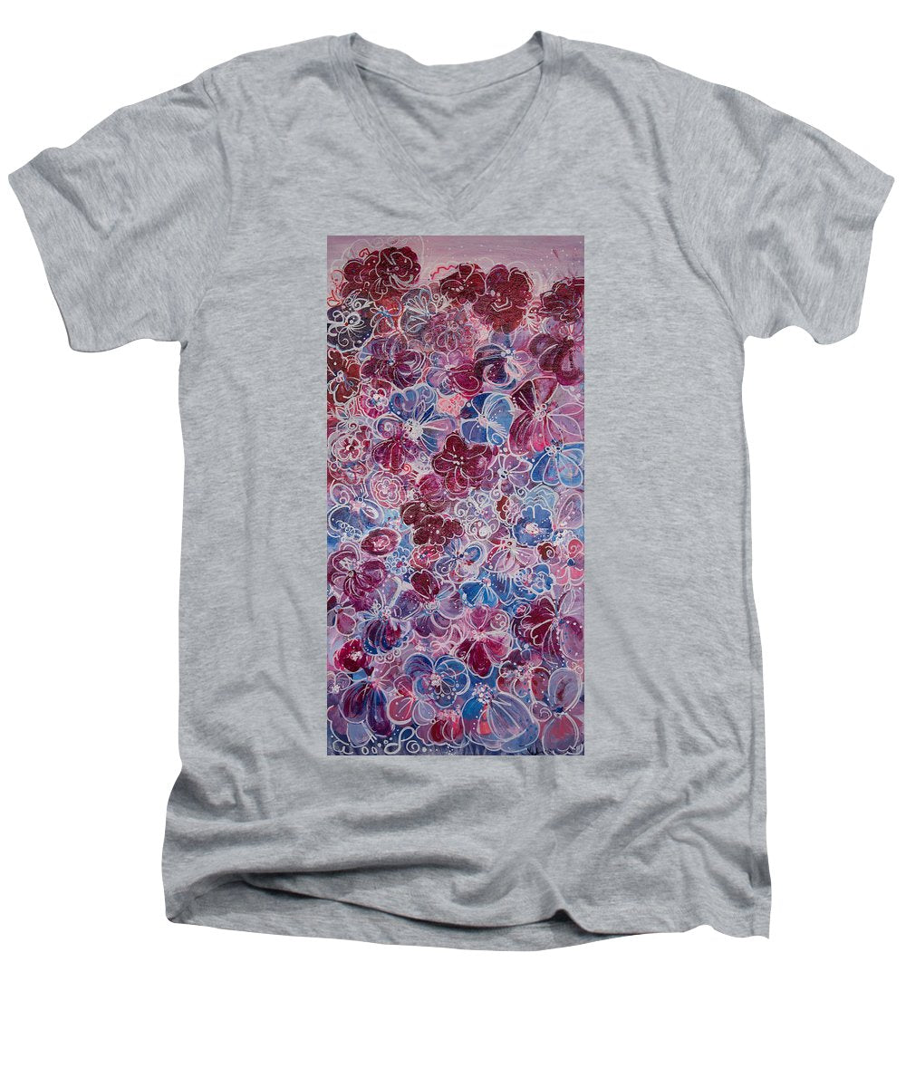 Cotton Candy - Blooming Collection - Men's V-Neck T-Shirt