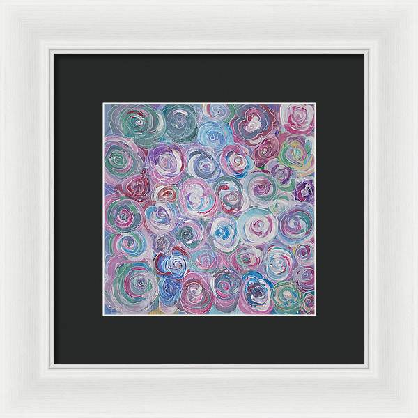 Cuddle Roses - Blooming Collection - Framed Print