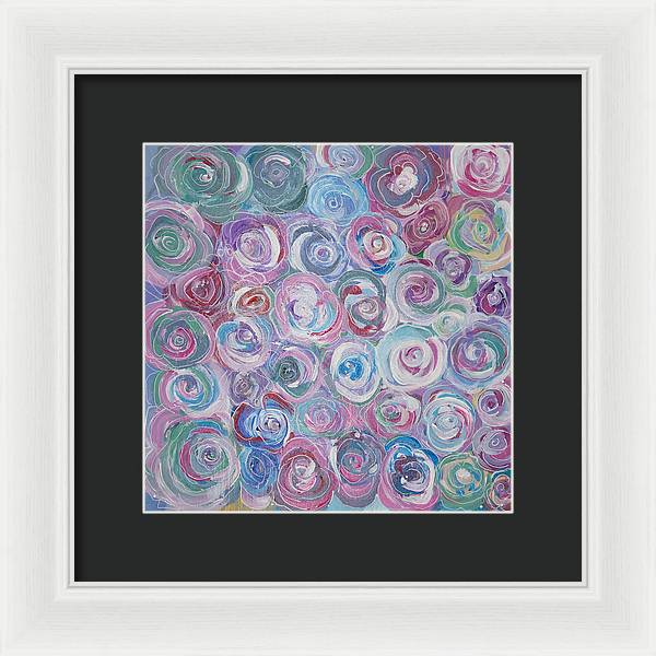 Cuddle Roses - Blooming Collection - Framed Print