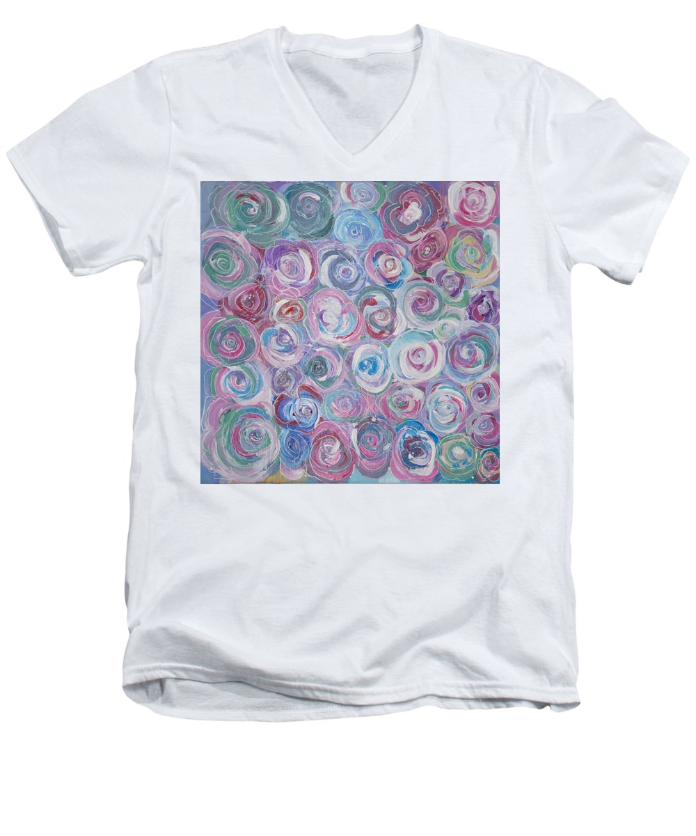 Cuddle Roses - Blooming Collection - Men's V-Neck T-Shirt