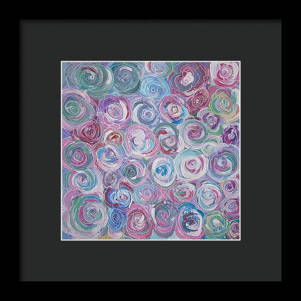 Cuddle Roses - Blooming Collection - Framed Print