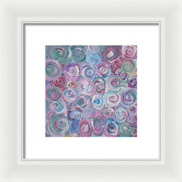 Cuddle Roses - Blooming Collection - Framed Print