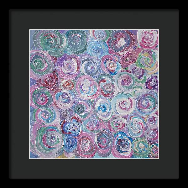 Cuddle Roses - Blooming Collection - Framed Print