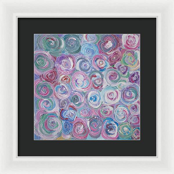 Cuddle Roses - Blooming Collection - Framed Print