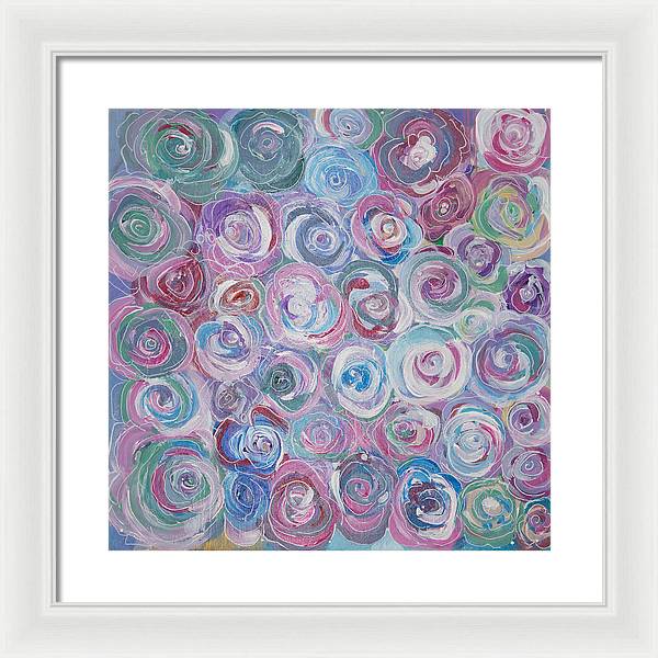 Cuddle Roses - Blooming Collection - Framed Print