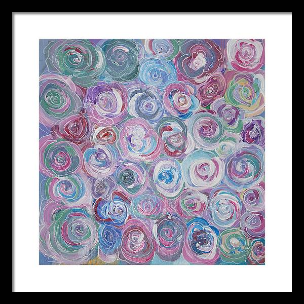 Cuddle Roses - Blooming Collection - Framed Print