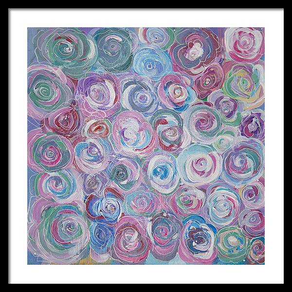 Cuddle Roses - Blooming Collection - Framed Print