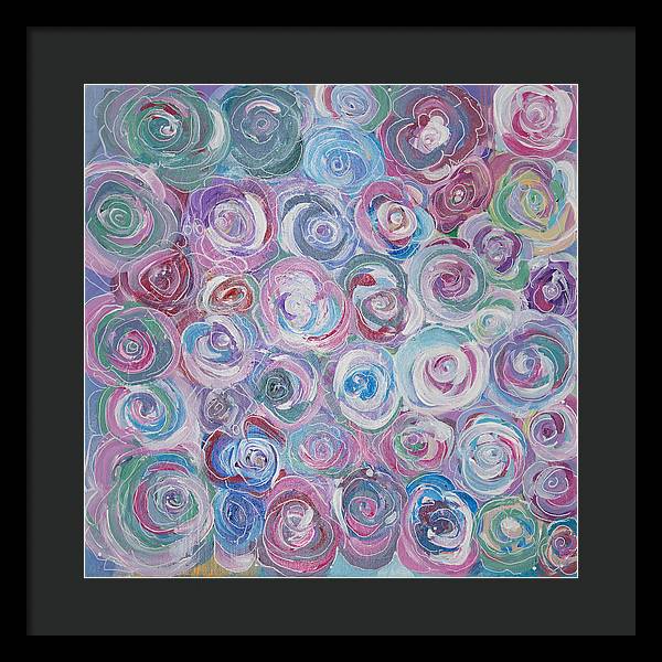 Cuddle Roses - Blooming Collection - Framed Print