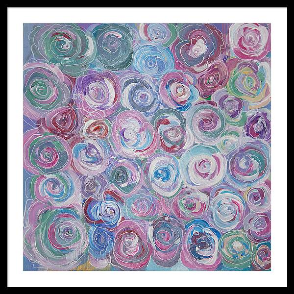 Cuddle Roses - Blooming Collection - Framed Print