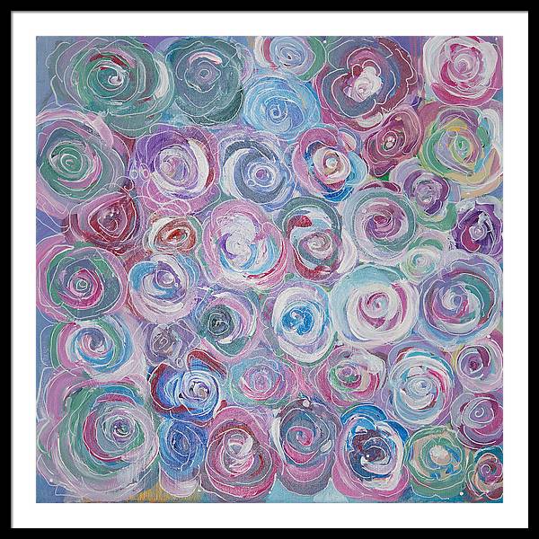 Cuddle Roses - Blooming Collection - Framed Print