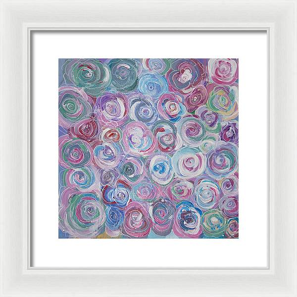 Cuddle Roses - Blooming Collection - Framed Print