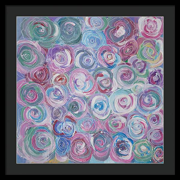 Cuddle Roses - Blooming Collection - Framed Print