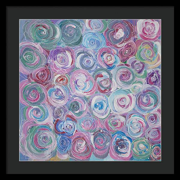 Cuddle Roses - Blooming Collection - Framed Print