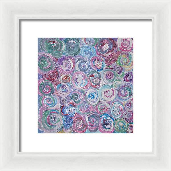 Cuddle Roses - Blooming Collection - Framed Print