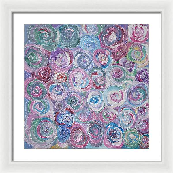 Cuddle Roses - Blooming Collection - Framed Print