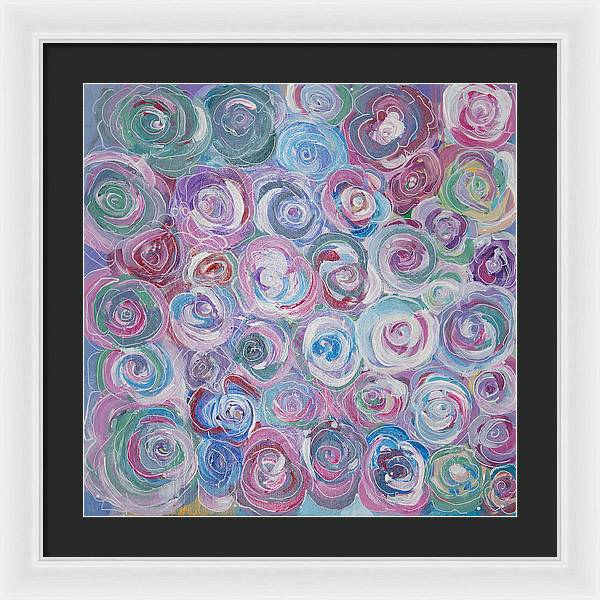 Cuddle Roses - Blooming Collection - Framed Print