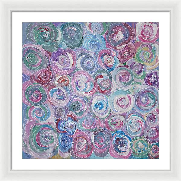 Cuddle Roses - Blooming Collection - Framed Print