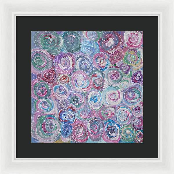 Cuddle Roses - Blooming Collection - Framed Print