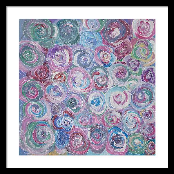 Cuddle Roses - Blooming Collection - Framed Print