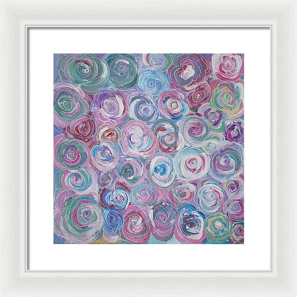 Cuddle Roses - Blooming Collection - Framed Print