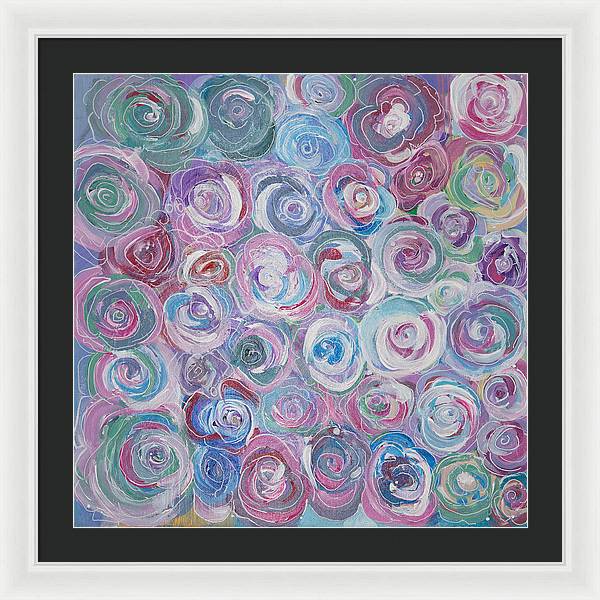 Cuddle Roses - Blooming Collection - Framed Print