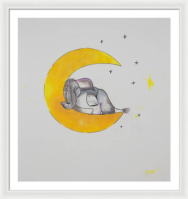 Dreaming - Elephant Collection - Framed Print