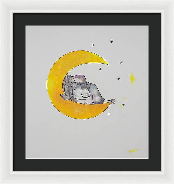 Dreaming - Elephant Collection - Framed Print