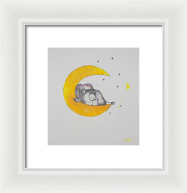 Dreaming - Elephant Collection - Framed Print