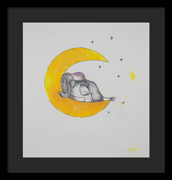 Dreaming - Elephant Collection - Framed Print