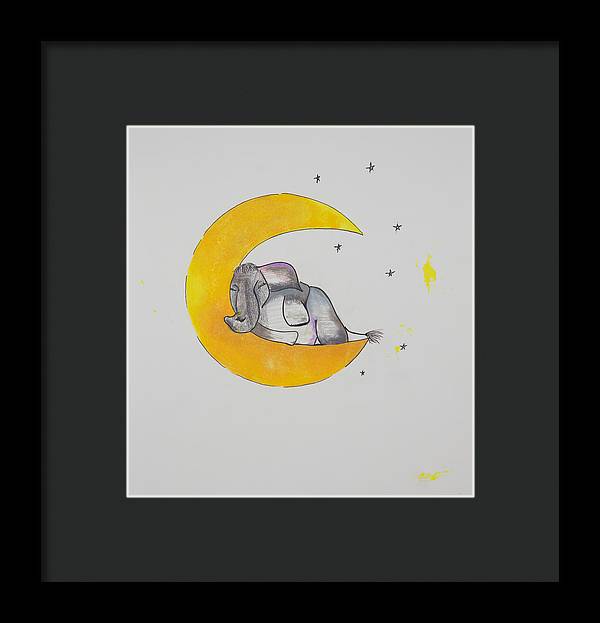 Dreaming - Elephant Collection - Framed Print