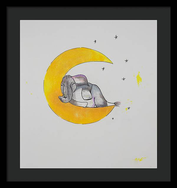 Dreaming - Elephant Collection - Framed Print