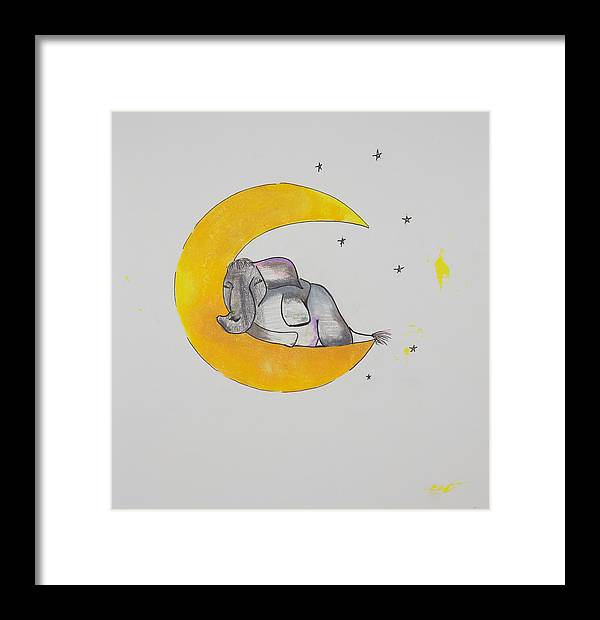 Dreaming - Elephant Collection - Framed Print