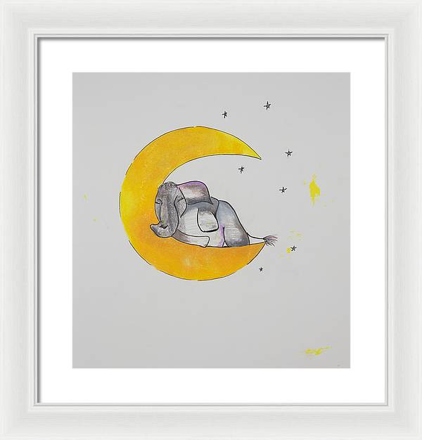 Dreaming - Elephant Collection - Framed Print