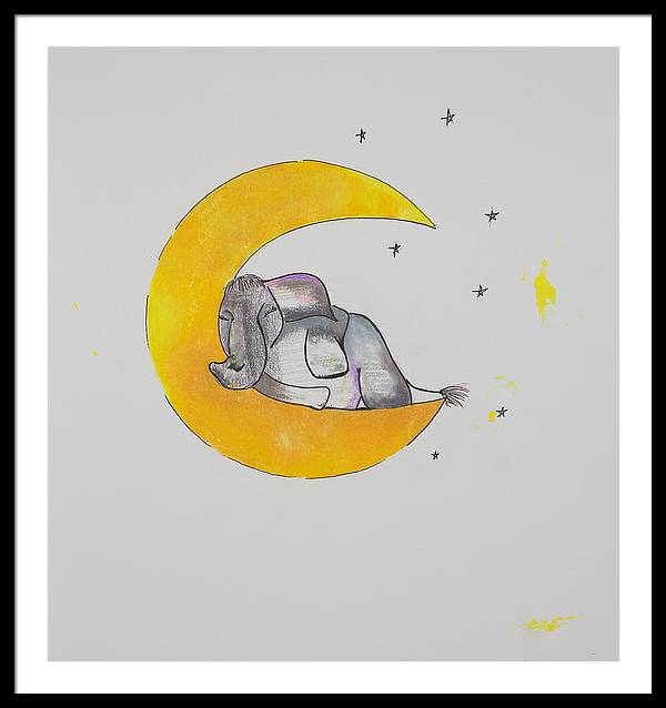 Dreaming - Elephant Collection - Framed Print