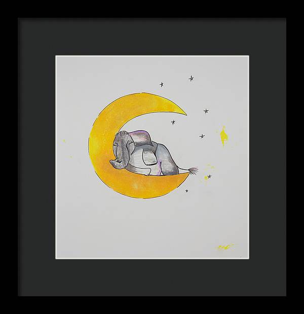 Dreaming - Elephant Collection - Framed Print