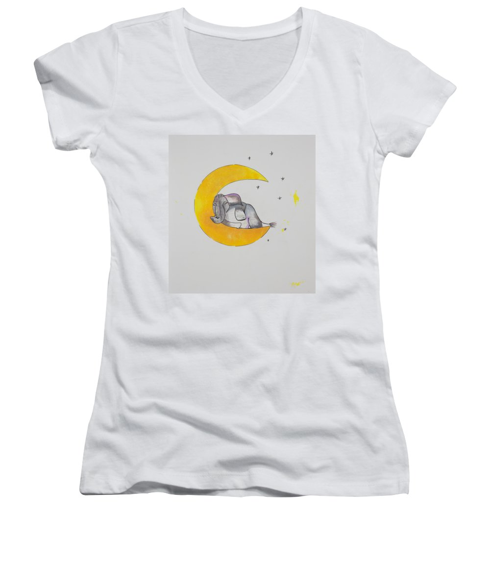 Dreaming - Elephant Collection - Women's V-Neck