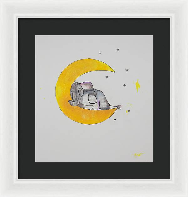 Dreaming - Elephant Collection - Framed Print