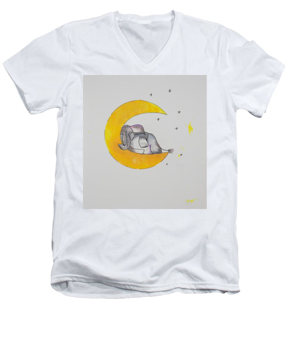 Dreaming - Elephant Collection - Men's V-Neck T-Shirt